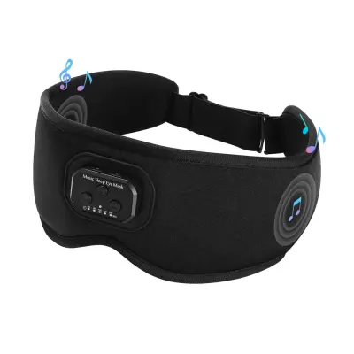 Bluetooth 3D spalna maska z hladno svileno tkanino in slušalkami
