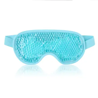 Gel očna maska za vroče in hladne obloge s pliš prevleko Blue