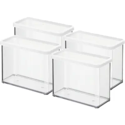 Komplet visokih posod za hrano Rotho LOFT 4x2,1 l bel