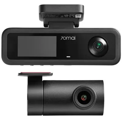 Avto kamera 70mai T400 s kamero za vozilom Črna