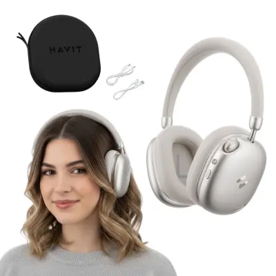 Brezžične slušalke Havit Space S1 (bež)