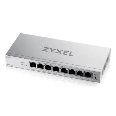 Zyxel GS1200-8HP V3 – upravljani Gigabit PoE stikalo z 8 vrati in PoE proračunom 68 W