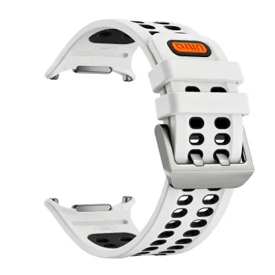 Kompatibilni del – Samsung Galaxy Watch Ultra 47mm silikonski pašček White+Black