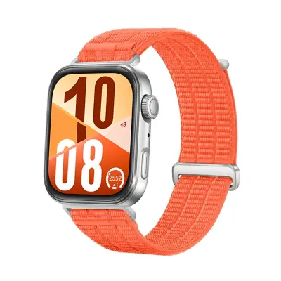 Cloud-Sense najlonski pašček Velcro združljiv z Xiaomi Band 10/9/8 Pro Orange