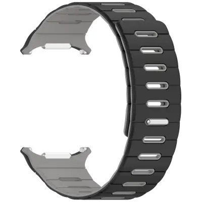 Zamenjava/kompatibilen del - Samsung silikonski pašček za Watch8/9 Black+Grey