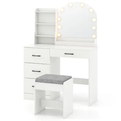 Stranišče z osvetlitvijo LED 3 barve z nastavljivo svetlostjo Bela