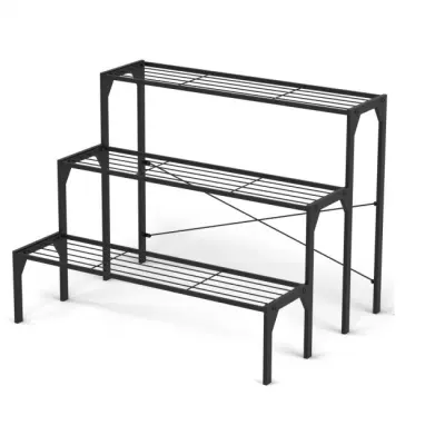 Stopničasto stojalo za rastline 3 ravni 85 x 65 x 66 cm