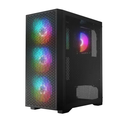 LOGIC Ohišje Dart Pro ARGB MIDI USB Type-C črna