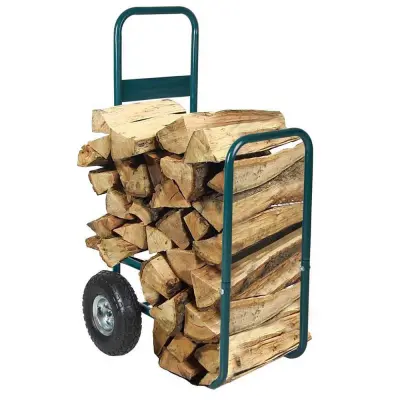 Kovinski ročni voziček z napihljivimi gumami - nosilnost 100 kg