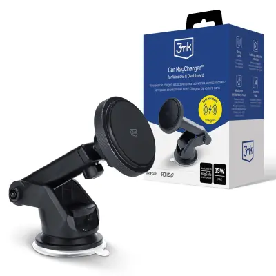 DODATKI - 3MK CAR MAGCHARGER ZA OKNA IN ARMATURNO PLOŠČO