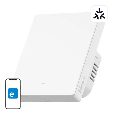 INTELIGENTNO WIFI STENSKO STIKALO SONOFF M5-1C-80W MATTER (1-KANALNO, ZA OKVIR)