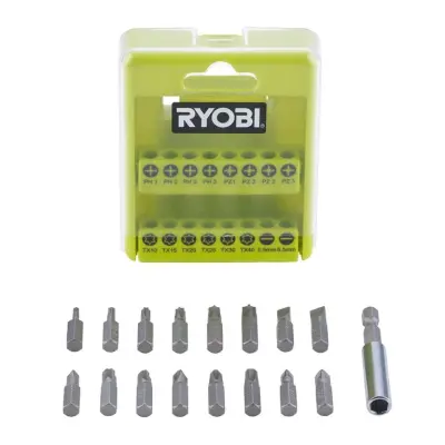 RYOBI Set nastavkov 17-delni