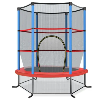 Trampolin z varnostno mrežo 165 x 165 x 161 cm Modra