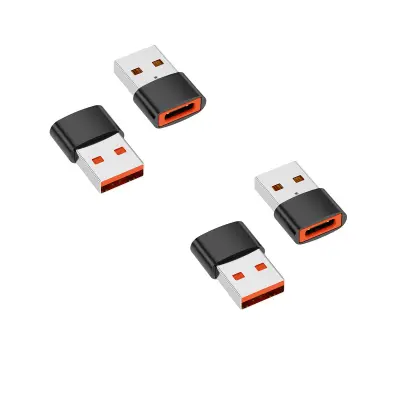 USB-A moški na Type-C ženski adapter 4 kosi, aluminij