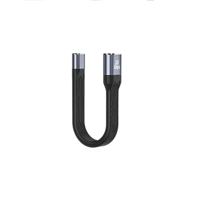 FPC kabel USB-A ženski–USB-C ženski, 100 W PD, 10 Gbit/s, 4K