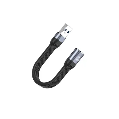 USB-A ženski na USB-C moški FPC-kabel, USB 3.1, 4K, 100 W