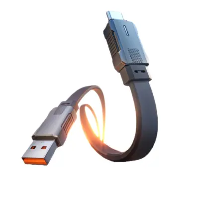 USB-C na USB-C kabel za hitro polnjenje - silikon in cinkova zlitina, 100 cm