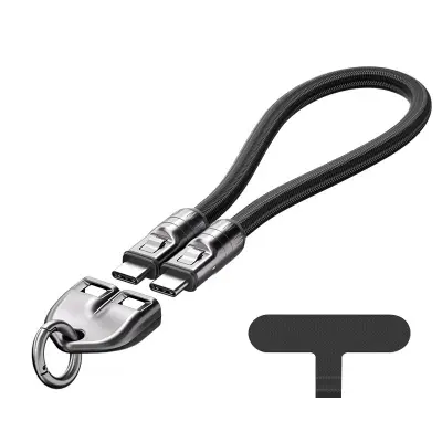 Type-C na Type-C 240W PD Podatkovni Kabel z Vrvico za Hitro Polnjenje  0,3 m