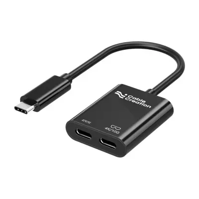 Kratki USB-C konverter z PD100W, QC2.0, 4K60Hz in 10Gbps
