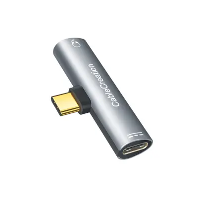 2-v-1 USB-C na 3,5 mm adapter z vgrajenim DAC, PD3.0 in QC