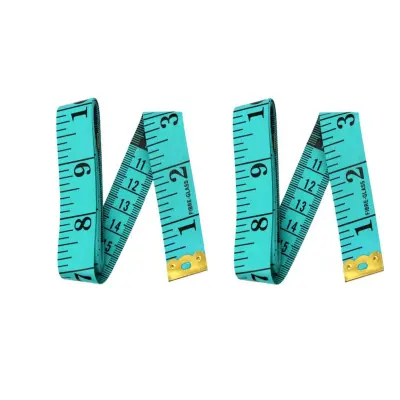 2-pack merilni trak 150cm za telo in šivanje, jasne številke Green