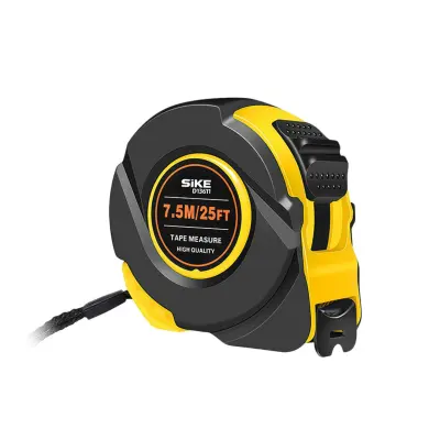 Natančen trak 7.5x25 mm – ABS ohišje, jeklen trak z odporno prevleko