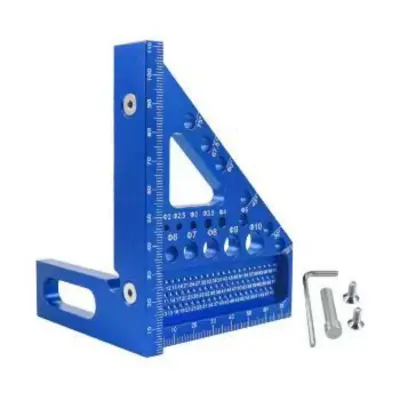 Pravokotni vogalni merilnik 90° iz aluminija za natančno označevanje Blue