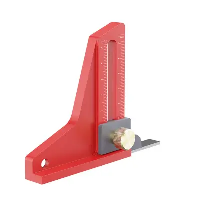 CNC aluminijev merilnik višine za mizo žage z magnetom