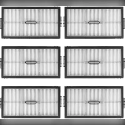 6-pack pralni HEPA filtri za Roborock Saros 10R in G20S Ultra, ABS+fiber