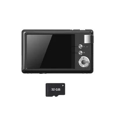 Kompaktni digitalni fotoaparat 4K, zoom 16x, CMOS, stabilizacija Black