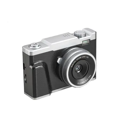 4K CCD digitalni fotoaparat z dvojno kamero in 2.4 inch zaslonom Black