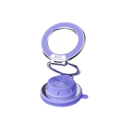 Zložljiv magnetni nosilec s priseskom za telefon v avtu Purple