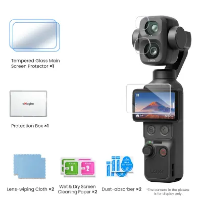 AR kaljeno zaščitno steklo x2 za DJI Osmo Pocket 4P/4/3, 0.03cm