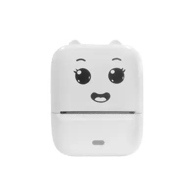 Mini Bluetooth tiskalnik etiket, 5 zvitkov in 203 dpi White