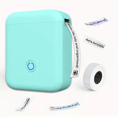 Kompaktni termalni tiskalnik nalepk Bluetooth USB Type-C 203 dpi Blue