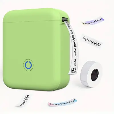 Kompaktni termalni tiskalnik nalepk Bluetooth USB Type-C 203 dpi LightGreen