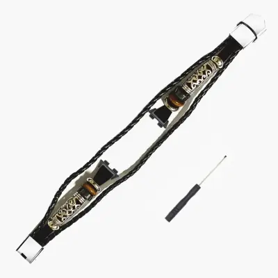 Zamenljivi del – Huawei Band 11/11 Pro PU pašček s kroglicami Black