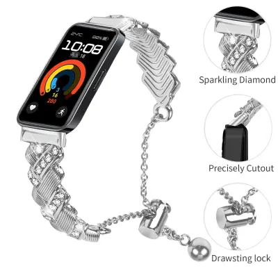Zamenjava/kompatibilni – Huawei Band 11/11 Pro polkrožna zapestnica Silver