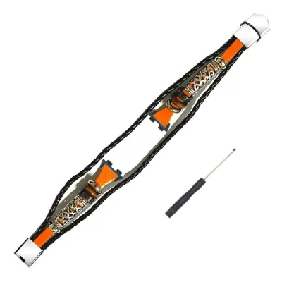 Zamenljivi del – Huawei Band 11/11 Pro PU pašček s kroglicami Brown