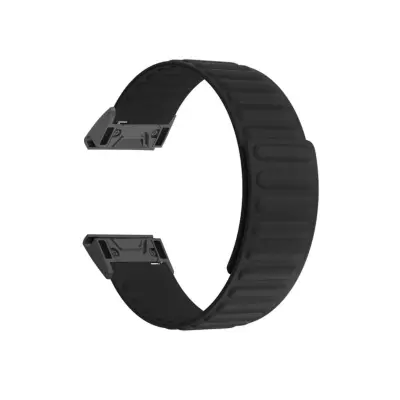 Udoben silikonski pašček 26mm z magnetno zaponko za Amazfit Black