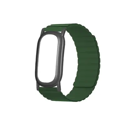Zamenljiva zapestnica za Fitbit Air, silikon+PC, magnetna, 25cm Green