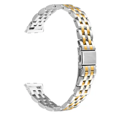 Zamenjava/združljiv del – Huawei Band 11/11 Pro, tanek jekleni pašček Gold