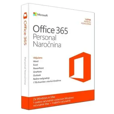 MS 365 Personal naročnina 1 leto (vsi jeziki)