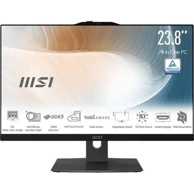 Vse-v-enem računalnik MSI Modern AM242TP 1M-2021XEU 60 cm (23,8"), Touchscreen, 1920x1080, IPS, Core 5 120U, 16 GB RAM, 512 GB SSD, W11P, črn