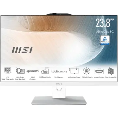 Vse-v-enem računalnik MSI Modern AM242TP 1M-2022XEU 60 cm (23,8"), Touchscreen, 1920x1080, IPS, Core 5 120U, 16 GB RAM, 512 GB SSD, W11P, črn