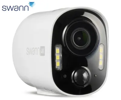 SWANN 4KXTRM Xtreem4K brezžična IP varnostna kamera, 4K UHD, WIFI, TrueDetect, 13200mAh polnilna baterija, LED reflektor, APP, Night2Day snemanje