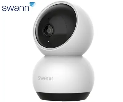 SWANN SE2KPT 2K EVO PT žična IP varnostna kamera, 2K, WIFI, AUTO sledenje, 355° vrtenje, 65° nagibanje, APP, IR Night Vision, mikrofon, zvočnik, bela