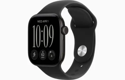 Pametna ura APPLE Watch S12 Cellular 46mm Black Aluminium Case s paščkom Black Sport Band, M/L