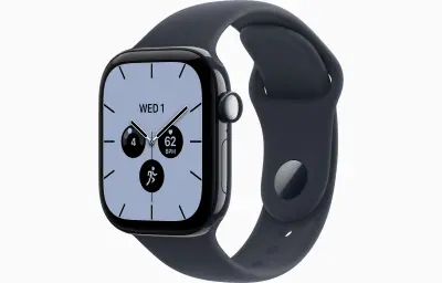 Pametna ura APPLE Watch S12 Cellular 42mm Night Blue Ceramic Case s paščkom Navy Blue Sport Band, S/M