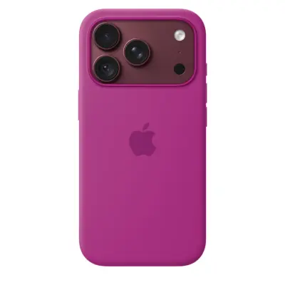 Ovitek APPLE iPhone 18 Pro Silicone, z MagSafe, Magenta